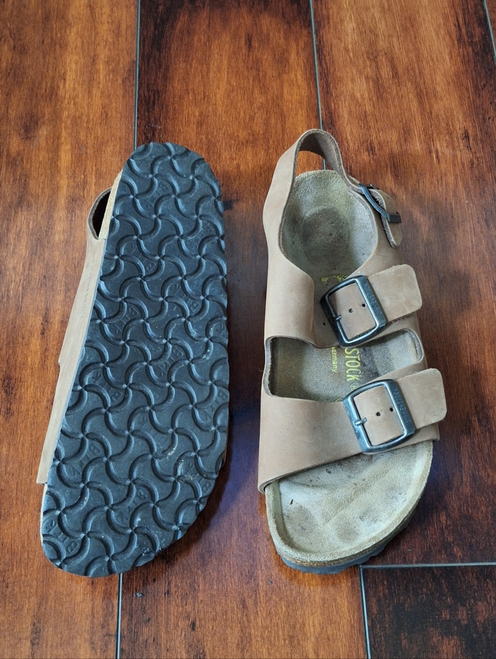 Birkenstock Milano Sandals Brown Suede EU 39 US 8–8.5 UK 6 - Picture 8 of 8